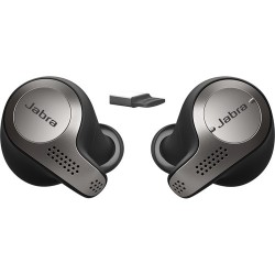 Bluetooth & Wireless Headphones | Jabra Evolve 65t MS Wireless Earbuds (Titanium Black)
