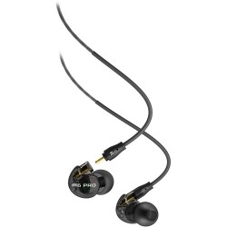 MEE audio M6 PRO 2nd Generation Universal-Fit Noise-Isolating Musician's In-Ear Monitors with Detachable Cables (Smoke)