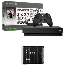 Microsoft Xbox One X NBA 2K19 Bundle & 3TB WD_BLACK P10 Game Drive Kit