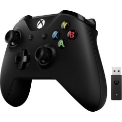 Microsoft | Microsoft Xbox Controller + Wireless Adapter for Windows 10