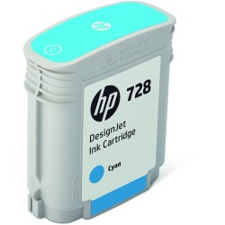 HP 728 Cyan DesignJet Ink Cartridge (40ml)