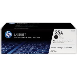HP 35A Black Dual Pack LaserJet Toner Cartridges