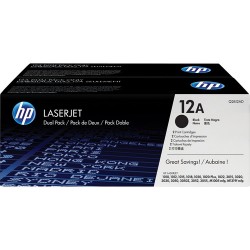 HP 12A Black LaserJet Toner Cartridges Dual Pack