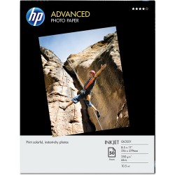 HP | HP Advanced Inkjet Photo Paper Glossy (L) 8.5x11 - 50 Sheets