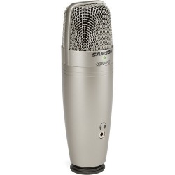Samson | Samson C01U Pro USB Studio Condenser Microphone (Silver)