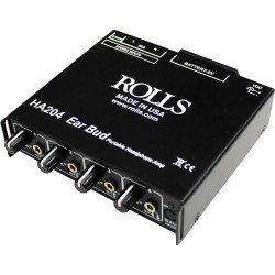 Headphone Amplifiers | Rolls HA204p Portable 4-Channel Battery Operated Studio Reference Headphone Amplifier