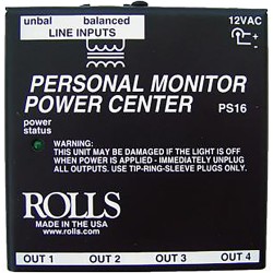 Headphone Amplifiers | Rolls PS16 Personal Monitor Power Center