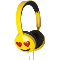 jam HX-HPEM03 Jamoji On-Ear Wired Headphones (Yellow, Love Struck)