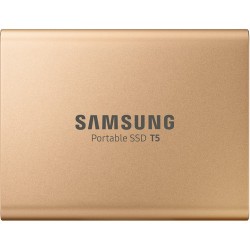 Samsung 1TB T5 Portable Solid-State Drive (Gold)