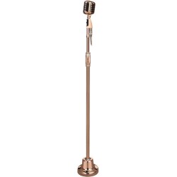 Pyle Pro PDMICR70GL Classic Retro Vintage Style Microphone & Swing Stand (Gold)