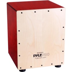 Pyle Pro | Pyle Pro Snare-Style Cajon Wooden Percussion Box (12 x 12 x 15'')