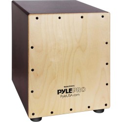 Pyle Pro | Pyle Pro Stringed Wooden Jam Cajon Percussion Box with Sound Hole