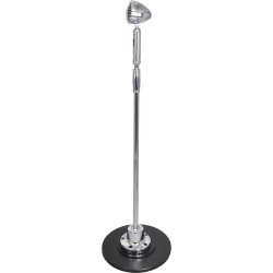 Pyle Pro Classic Retro Vintage-Style Microphone with Swing Stand (Silver)
