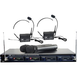 Pyle Pro | Pyle Pro PDWM4300 4-Mic VHF Wireless Rack Mount Microphone System