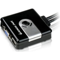 IOGEAR | IOGEAR 2-Port Compact USB VGA KVM with Built-in Cables