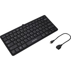 IOGEAR | IOGEAR Portable Wired USB Keyboard for Tablets with OTG Adapter