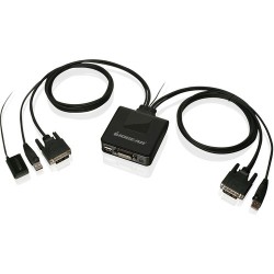 IOGEAR | IOGEAR 2-Port USB DVI Cable KVM Switch