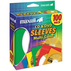 MAXELL | Maxell Multi-Color CD & DVD Sleeves (100-Pack)