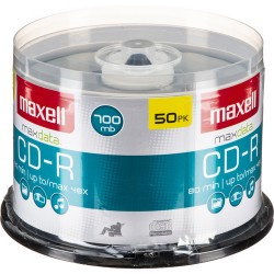 MAXELL | Maxell CD-R 700MB Write Once Recordable Disc (Spindle Pack of 50)