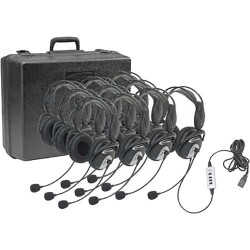 Micro Casque | Califone 4100-10 USB HEADSET KIT w/CARRY CASE