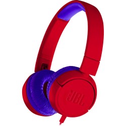 JBL JR300 Volume-Limited Kids On-Ear Headphones (Spider Red)