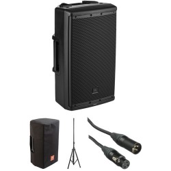 JBL EON612 Powered Speaker Kit with Cover, Stand, and Cable