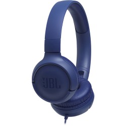 JBL TUNE 500 Wired On-Ear Headphones (Blue)