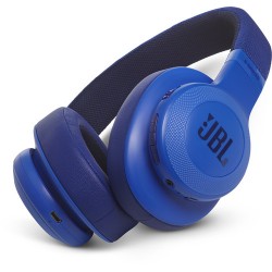 JBL E55BT Bluetooth Over-Ear Headphones (Blue)