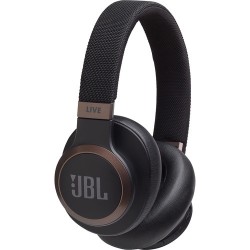 Headphones | JBL LIVE 650BTNC Wireless Over-Ear Noise-Canceling Headphones (Black)