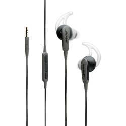 Bose SoundSport In-Ear Headphones-Apple Devices (Charcoal Black)