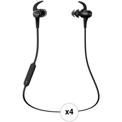 In-ear Headphones | NuForce BE SPORT3 WRLS EARPHONES GNMTL/4 PACK