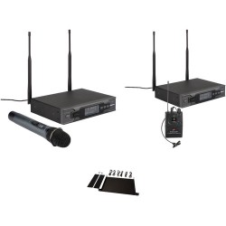 Polsen | Polsen Dual-Channel UHF Wireless Combo Microphone System (584.400 to 602.450 MHz)