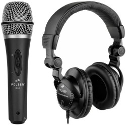 Polsen | Polsen HH-IC Handheld Condenser Microphone and HPC-A30 Studio Headphones for Mobile Devices Kit