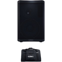 QSC CP8 Compact Powered Loudspeaker with Bag Kit