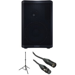 QSC CP8 Compact Loudspeaker with Stand and Cable Kit