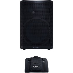 QSC CP12 Compact Powered Loudspeaker with Bag Kit