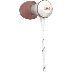 House of Marley Nesta In-Ear Headphones with In-Line Mic and 3-Button Remote (Rose Gold)