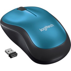 Logitech M185 Wireless Mouse (Blue/Black)