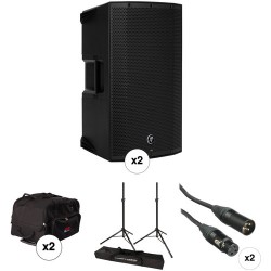 Mackie Dual Thump12A Speaker Kit with Bags, Stands, and Cables