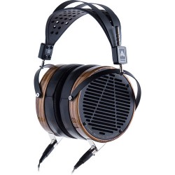 AUDEZE | Audeze LCD-3 - High Performance Planar Magnetic Headphone With Ruggedized Travel Case (Zebrano Earcups, Lambskin Leather Earpads)