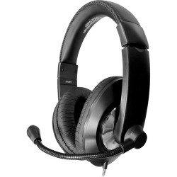 Mikrofonos fejhallgató | HamiltonBuhl Smart-Trek Deluxe Stereo Headset with Volume Control and 3.5mm TRS Plug