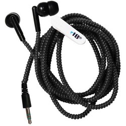 HamiltonBuhl Skooob Tangle-Free Silicone In-Ear Headphones (Black)
