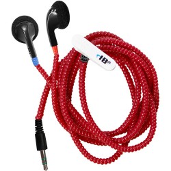 HamiltonBuhl Skooob Tangle-Free Cushioned Earbuds (Red)