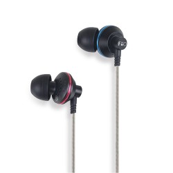 In-ear Headphones | FiiO EX1 Aerospace Nanotech Titanium Diaphragm In-Ear Monitors (Black)