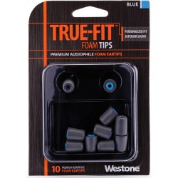 Westone True-Fit Foam Eartips (10-Pack, Blue)
