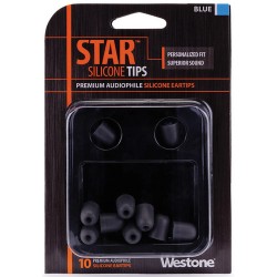 Westone STAR Premium Silicone Eartips (10-Pack, Blue)