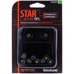 Westone STAR Premium Silicone Eartips (10-Pack, Green)