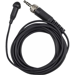 Tascam | Tascam TM-10LB Lavalier Microphone for DR-10L Digital Recorder (Black)