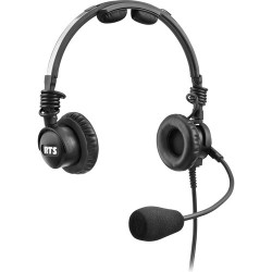 Telex LH-302 Lightweight RTS Double-Sided Broadcast Headset (XLR 4-Pin Female Connector, Dynamic Microphone)