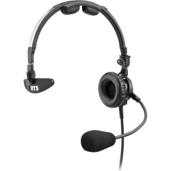 Telex LH-300 Lightweight RTS Single-Sided Broadcast Headset (Pigtail Termination, Dynamic Microphone)